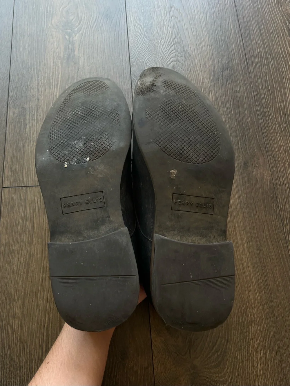 Perry Ellis Portfolio Leather Derby Shoes